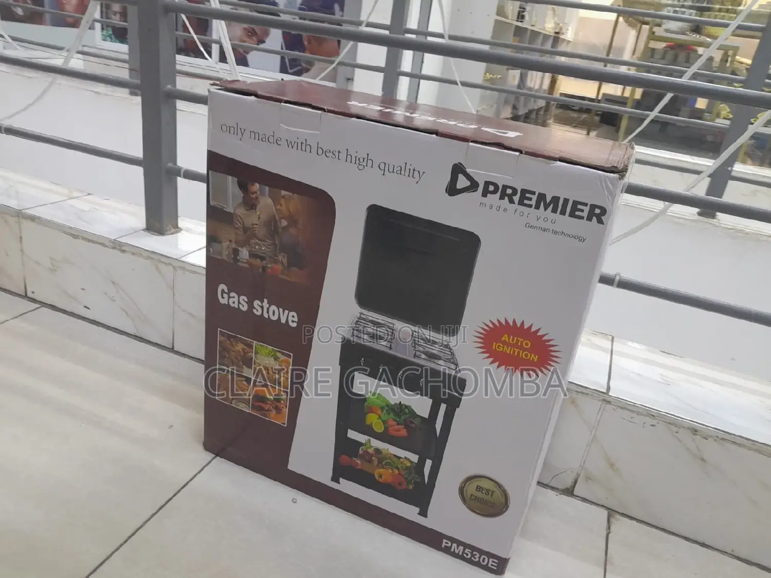 Premier 4 Burner Standing Cooker With Shelf PM530E