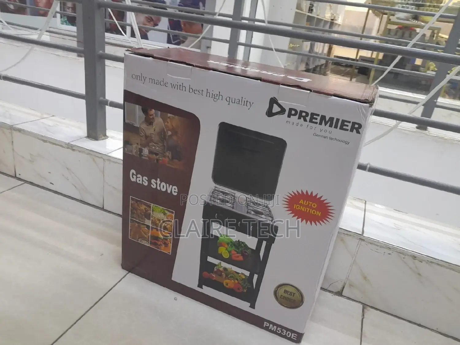 Premier 4 Burner Standing Cooker With Shelf PM530E