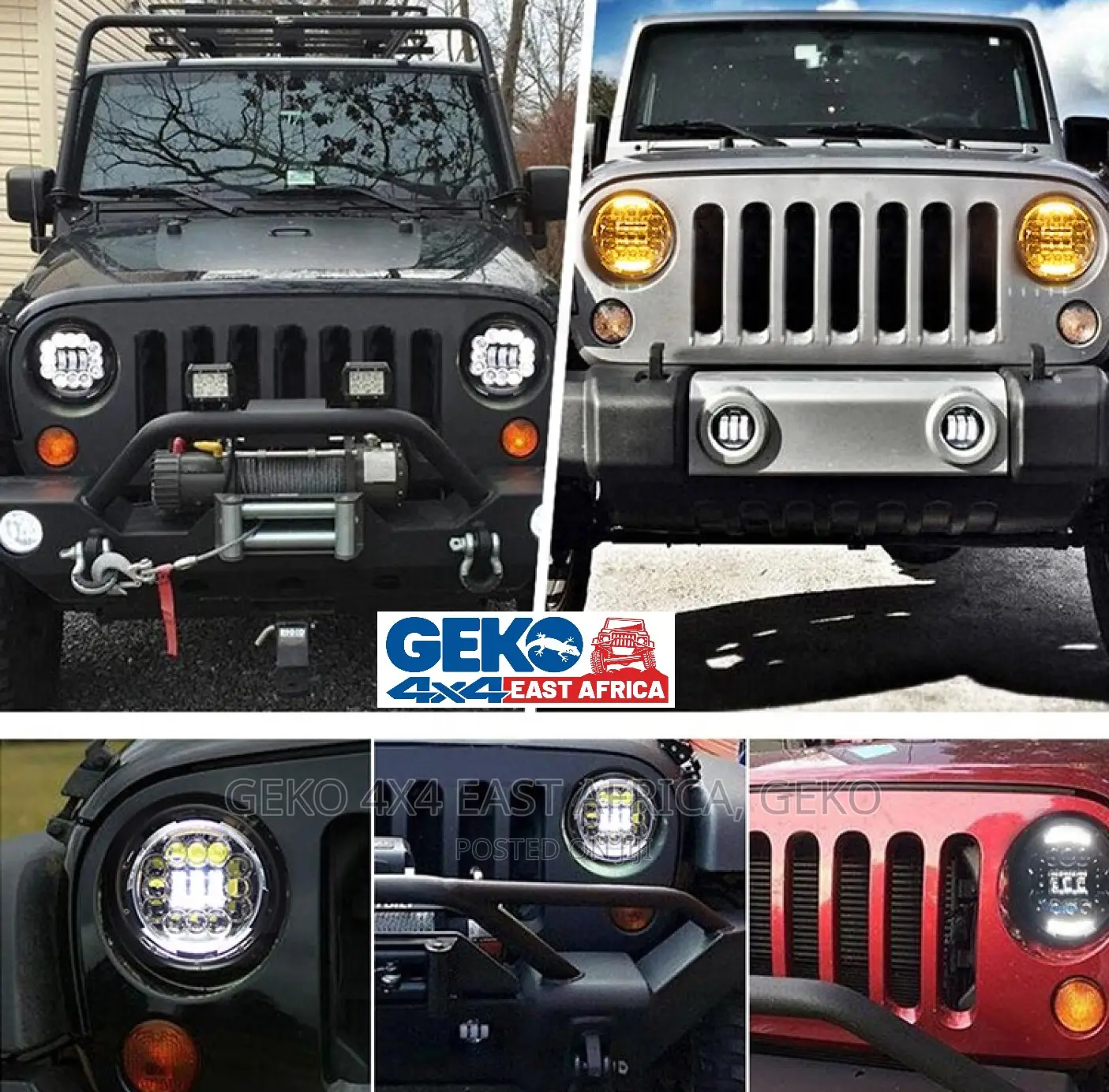 7 Inch 90W Projector LED Headlight, Pair, DRL + Turn Signal