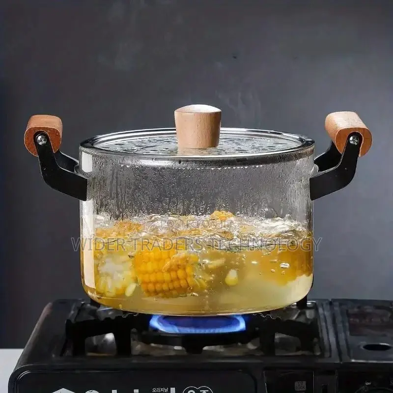 Glass Heat Resistant Cooking Pot