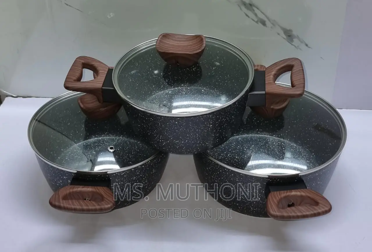 Big Baroly Germany Brand 3pc Size ¤20cm,¤22cm,¤24cm Granite