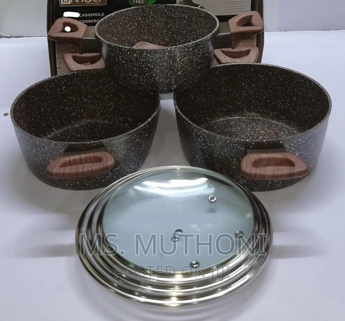 Big Baroly Germany Brand 3pc Size ¤20cm,¤22cm,¤24cm Granite