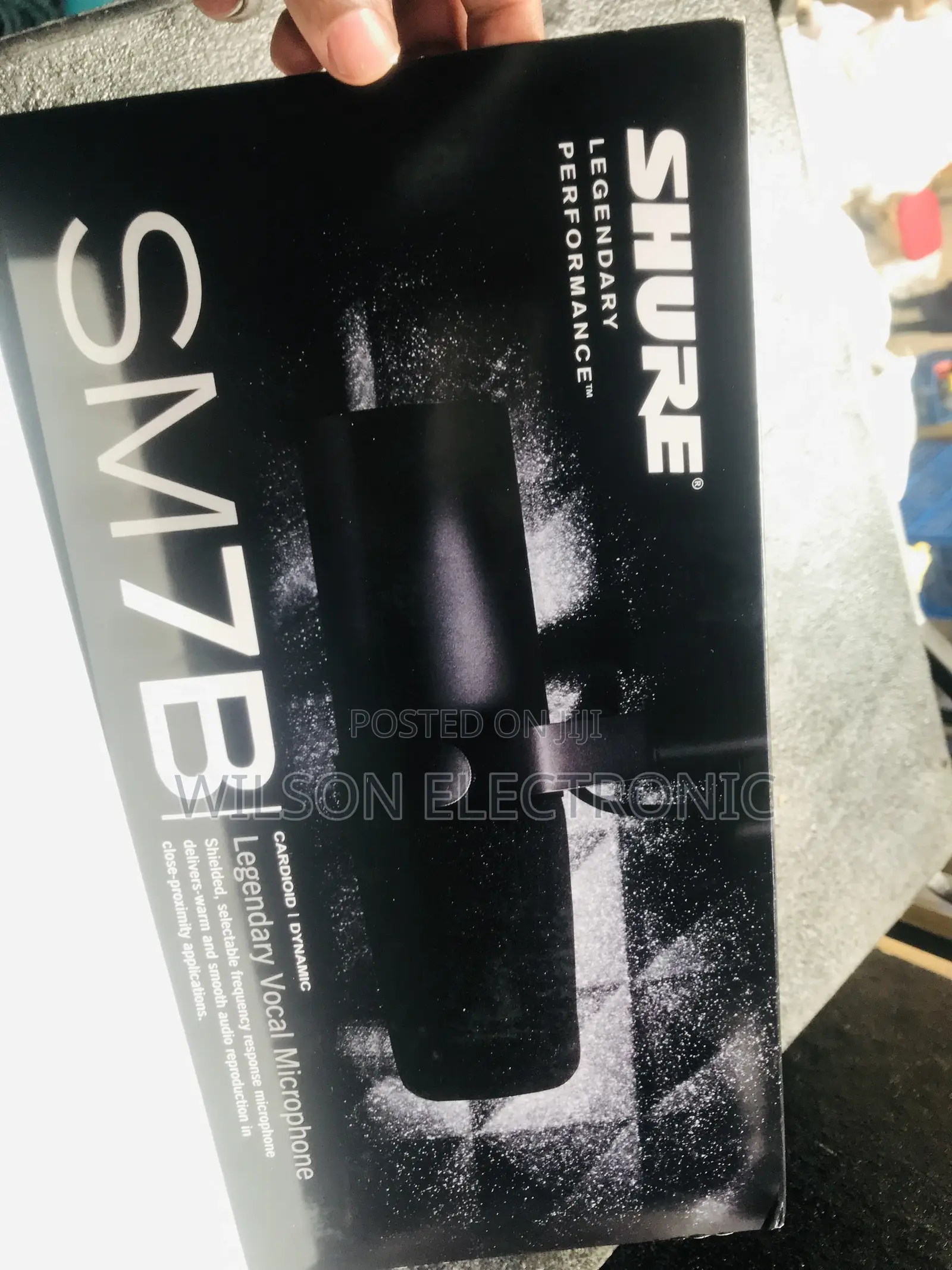 SHURE SM7B. Broadcasting Microphone.