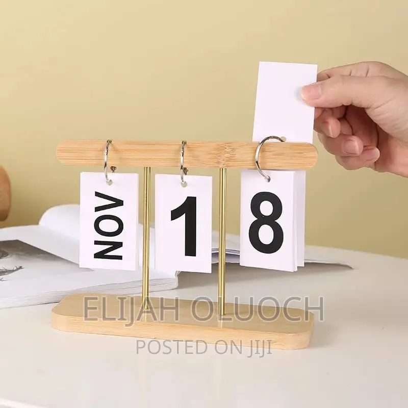 Minimalism Creative Office Decoration Wooden Carlender