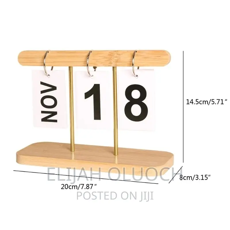 Minimalism Creative Office Decoration Wooden Carlender