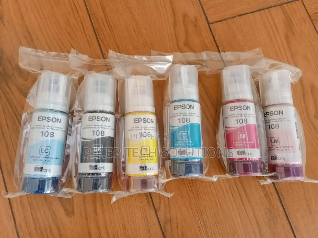 Epson 108 Ecotank Pigment Ink Bottles