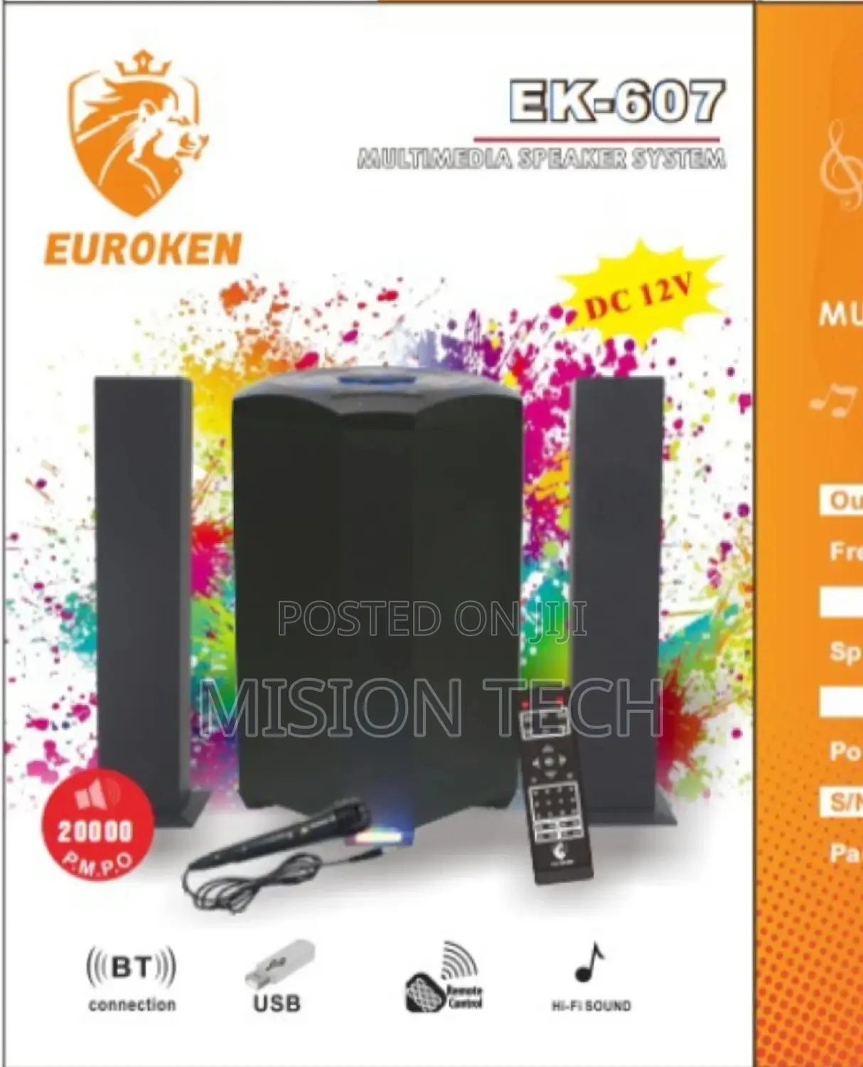 Euroken Hometheater Bluetooth Speaker System