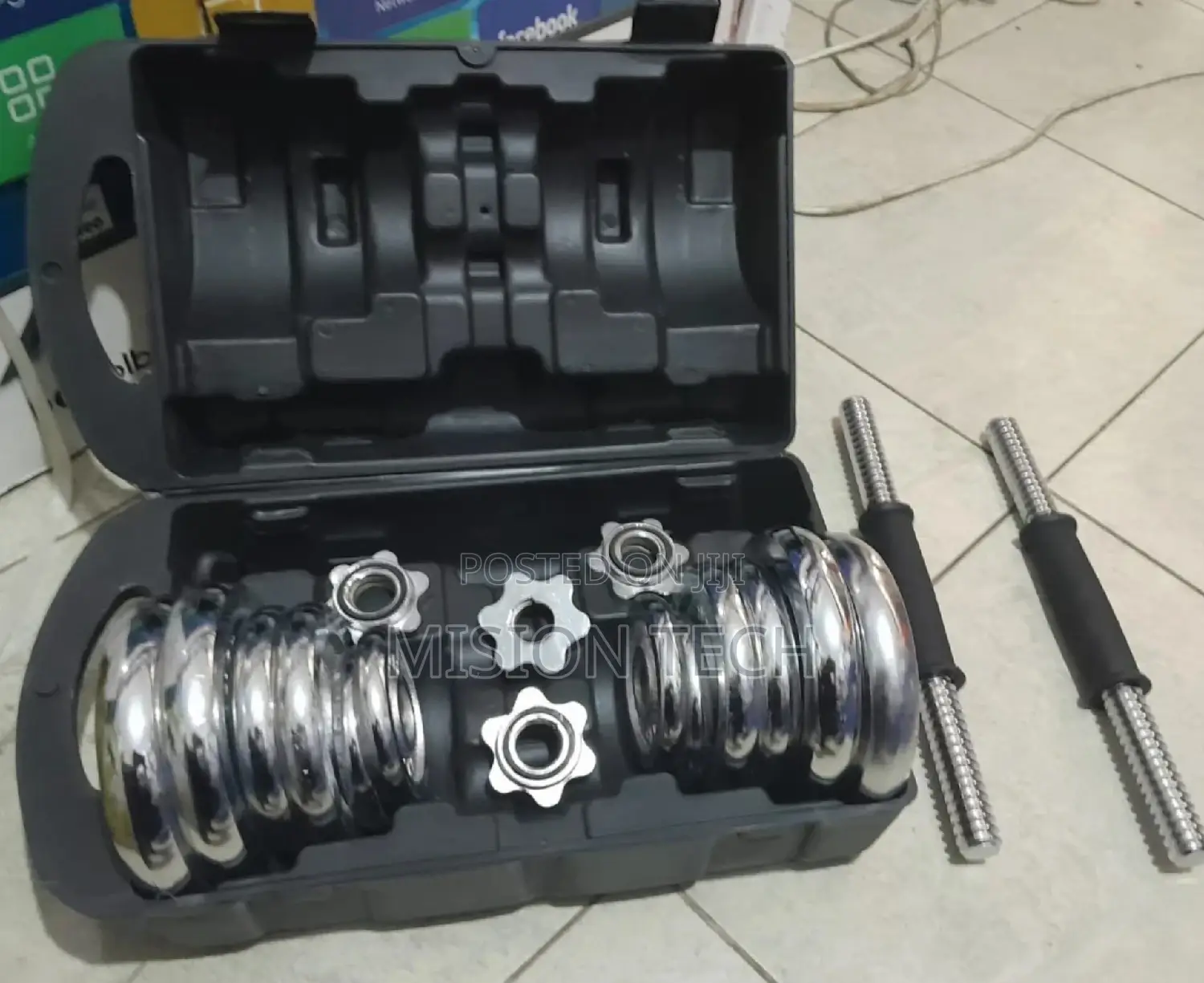 Chromed 50kg Dambbel