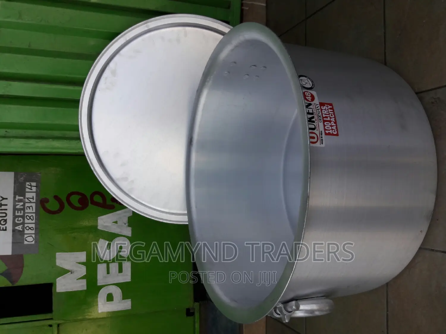 100 LTR Aluminium Sufuria Heavy Gauge / Commercial Sufuria From India
