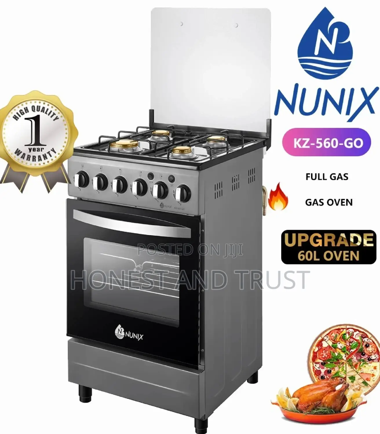 Nunix Full Gas Cooker