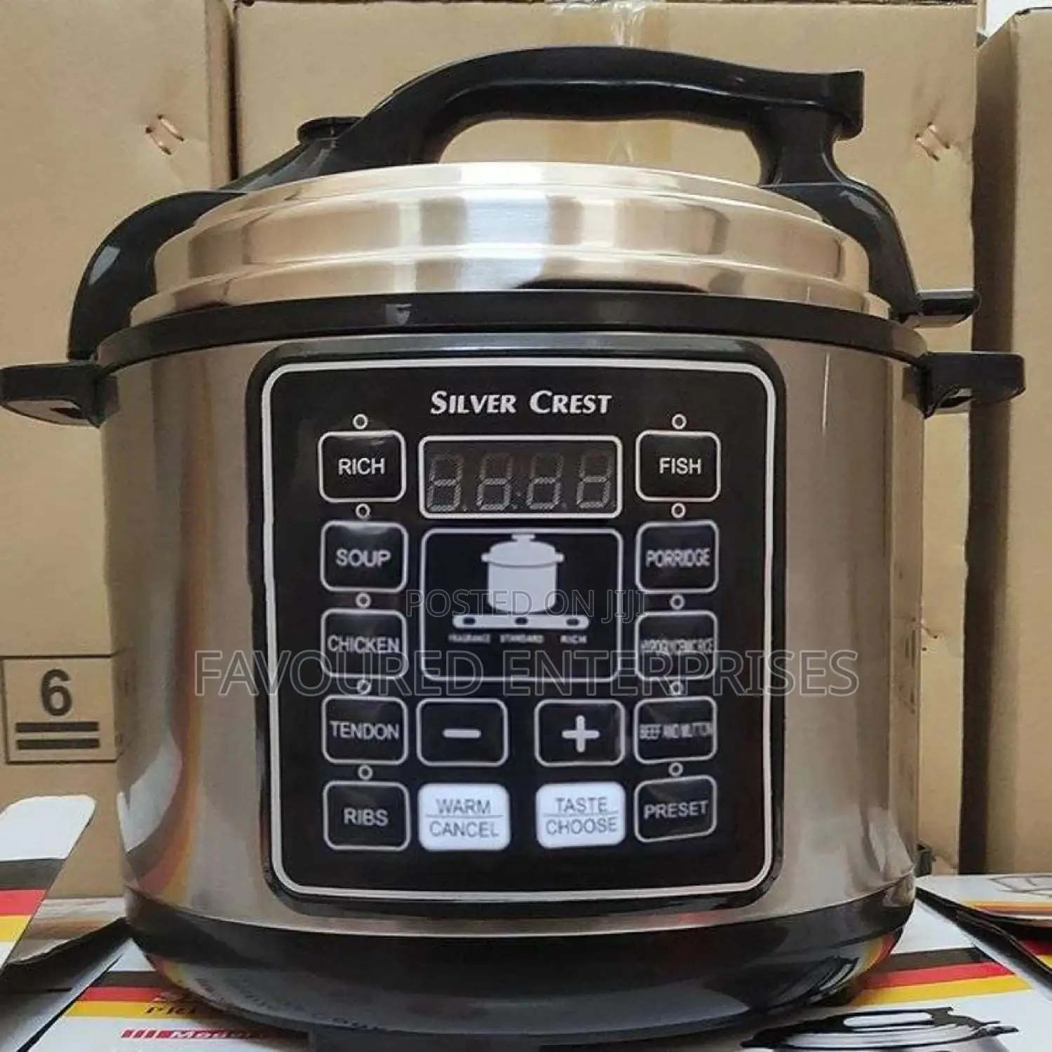 Silver Crest 6 Litre Electric Pressure Cooker