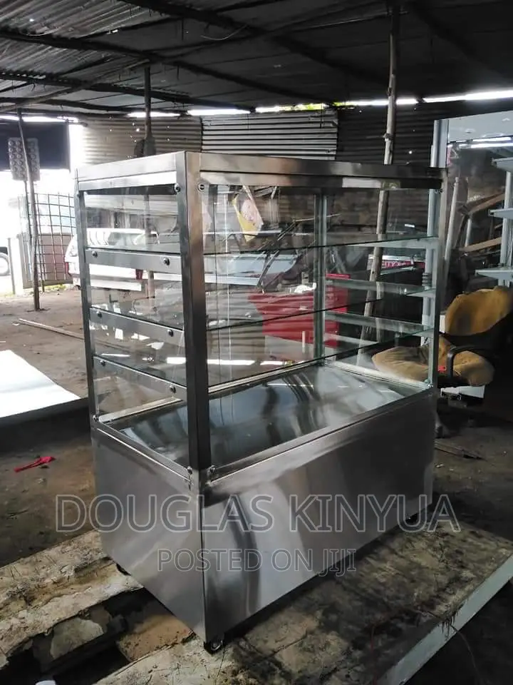 Stainless Steel Commercial Cake Display: