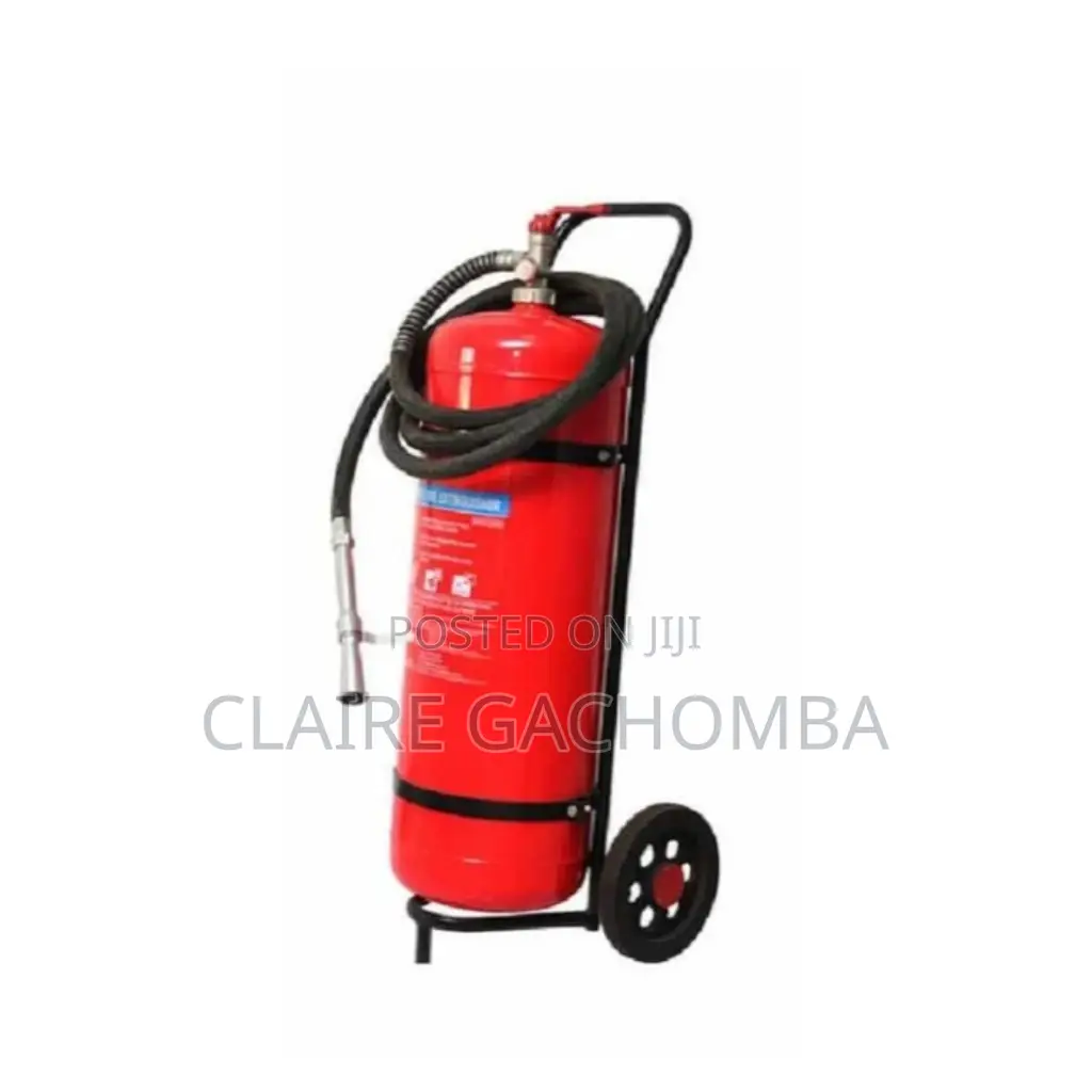 25 Kgs Dry Powder Fire Extinguisher. DCP Trolley