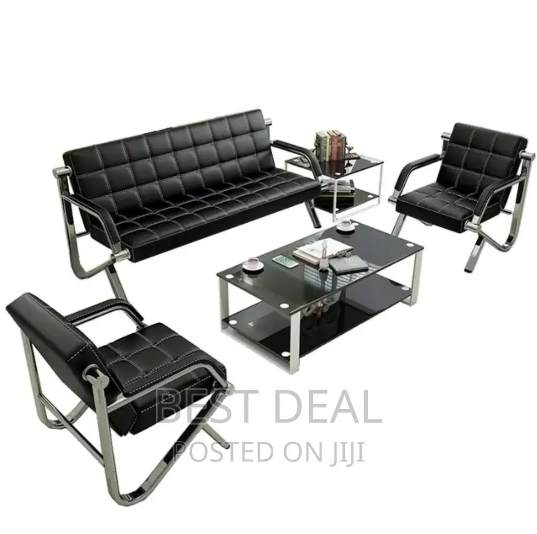 Sofa 6 Seater Leather Modern Office