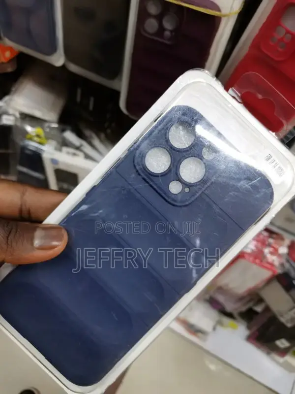iPhone 14 Pro Max Puff Case-Clear Blue