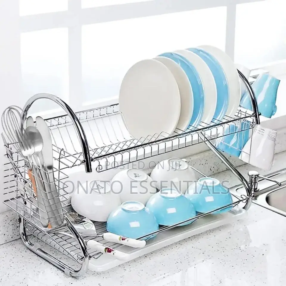 2 Tier Dish Rack and Organizer