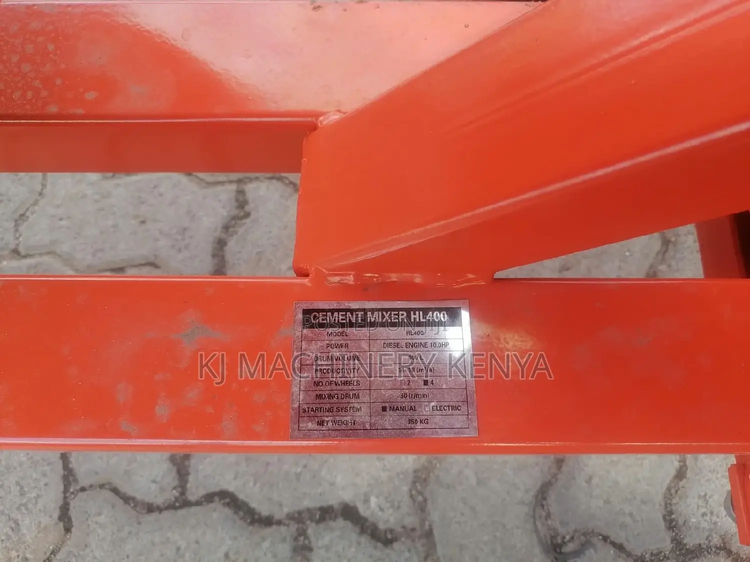Hl Power Concrete Mixer 400l Heavy Duty