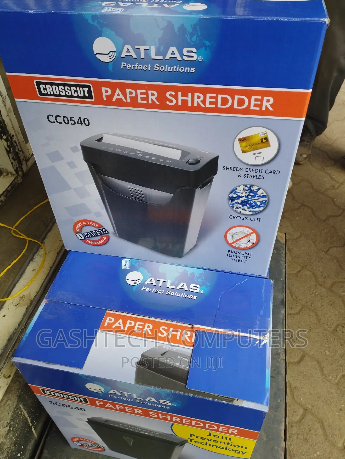 Atlas CC0540 Cross Cut 6 Sheet Paper Shredder