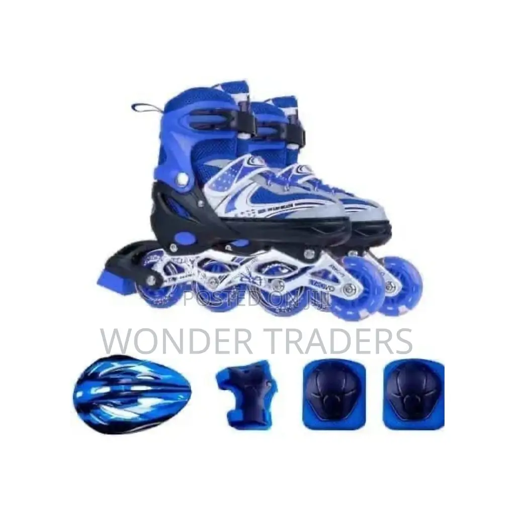 *Skating Shoes With Guards and Helmet*
