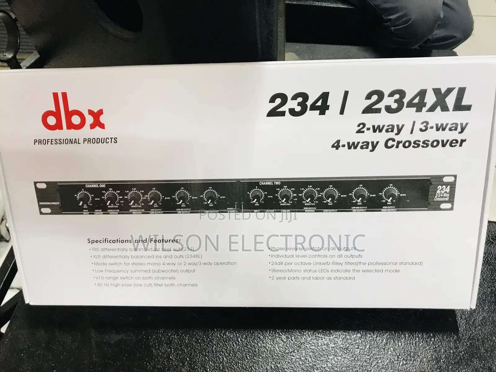 DBX 234l/Stereo 2-Way/3-Way/4-Way Crossover.