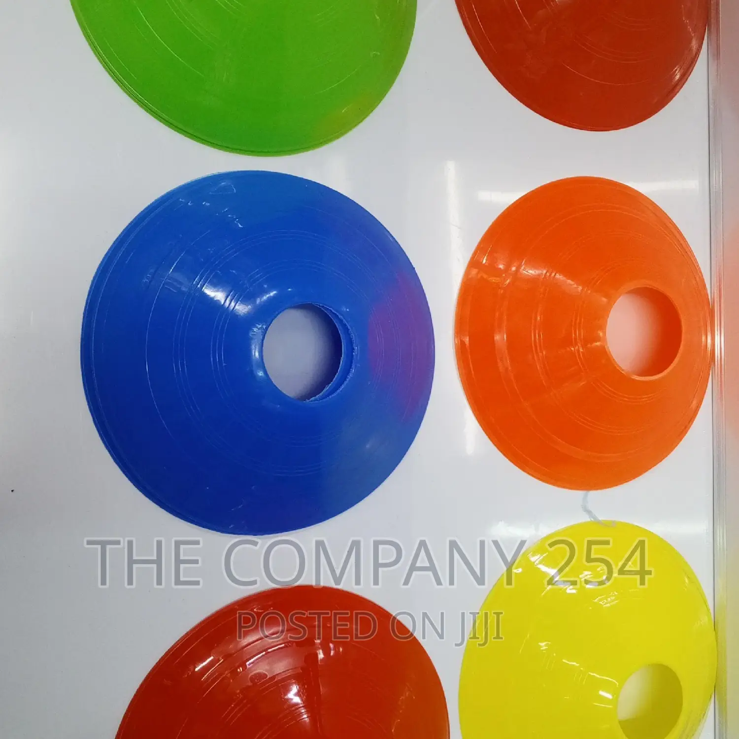 Flat Cones Accessible in Blue, Orange,Red, Green -