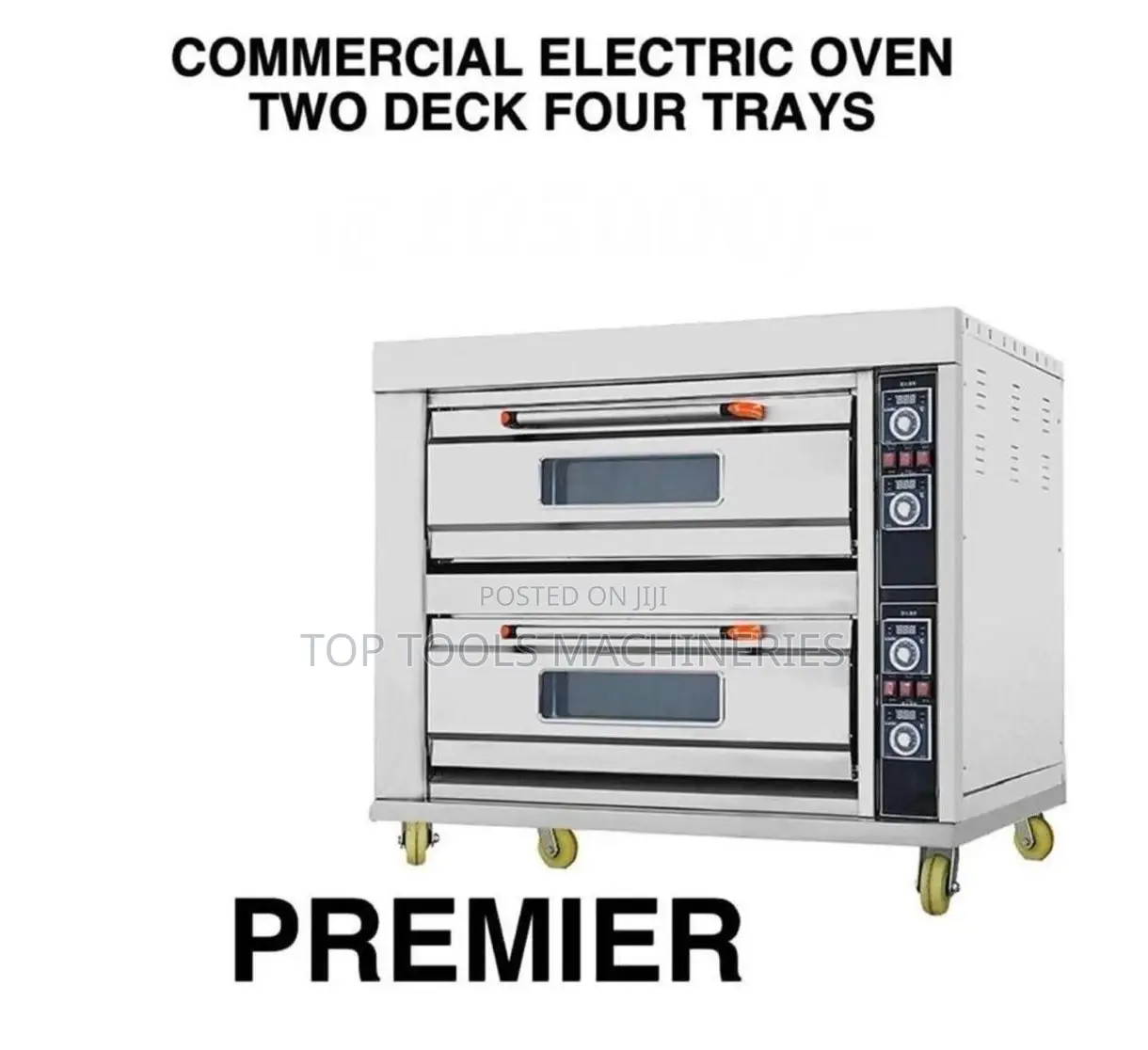 Commercial Premier Electric Oven Two Decks Four Trays