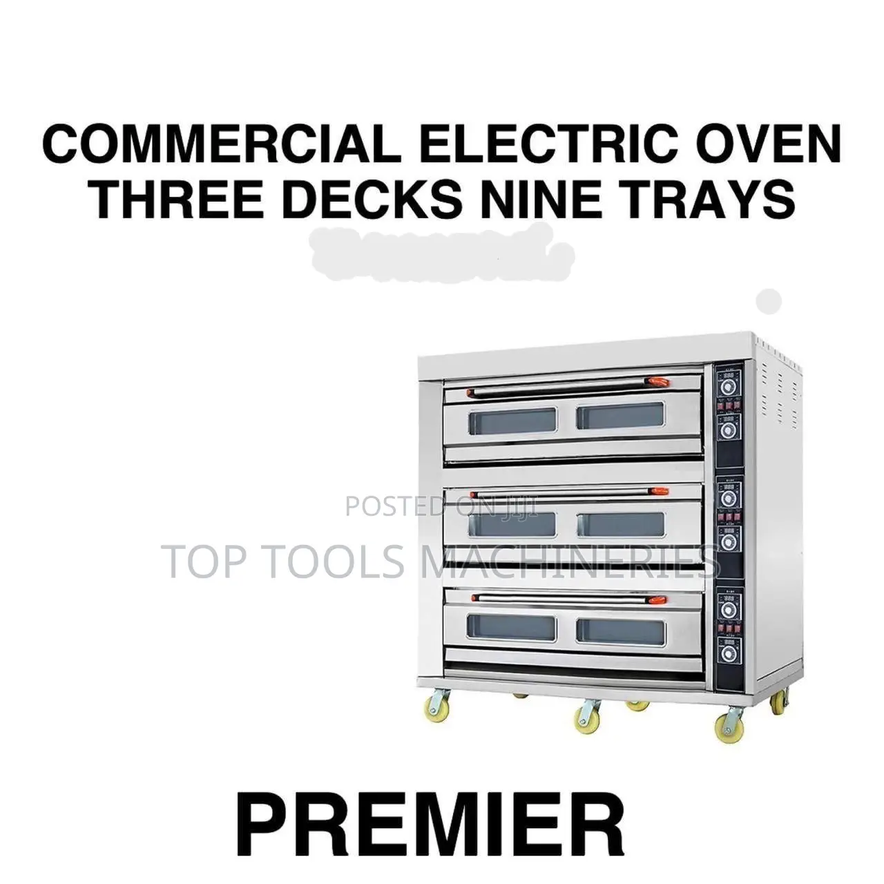 Commercial Electric Oven Three Decks Nine Trays