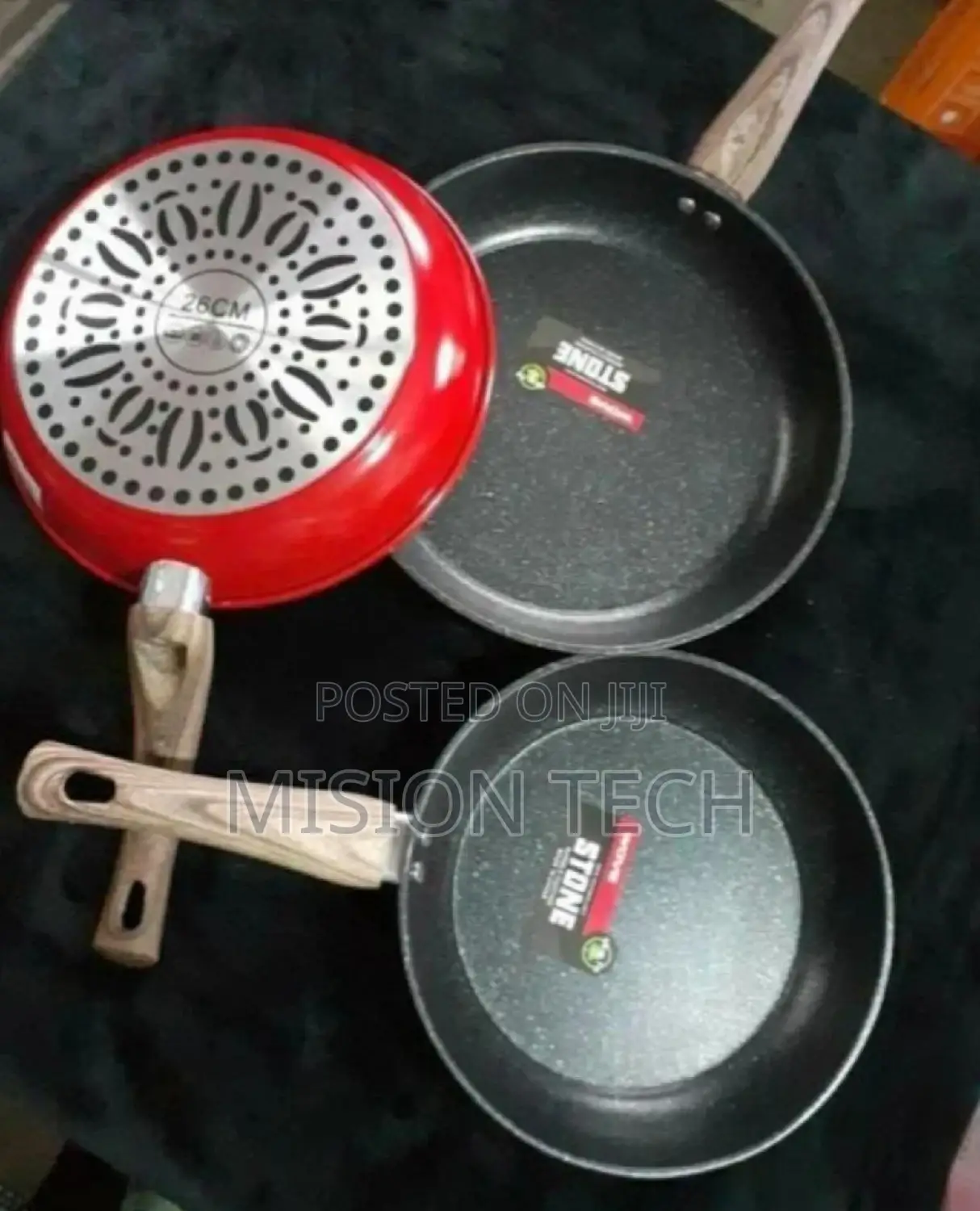 Stone Marble Granite Frying Pan 26cm