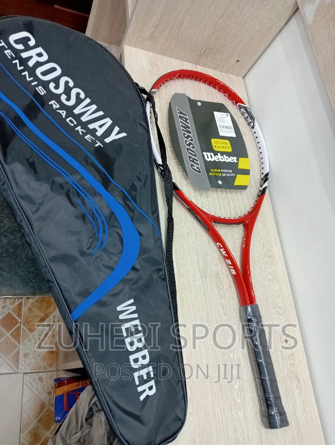 Lawn Tennis Racket Crossway Webber Professional With Bag