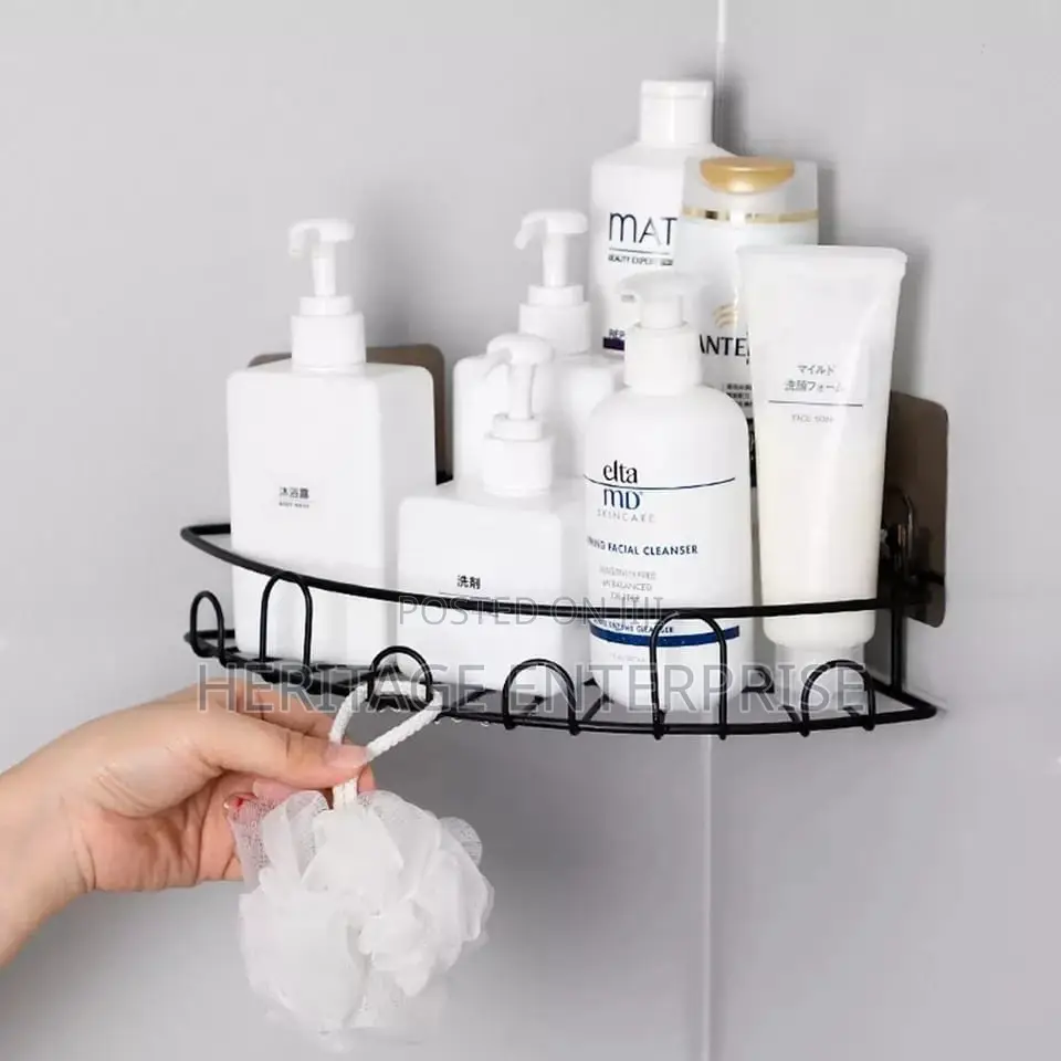 Bathroom Organizer, Storage Bracket Each . *Black *