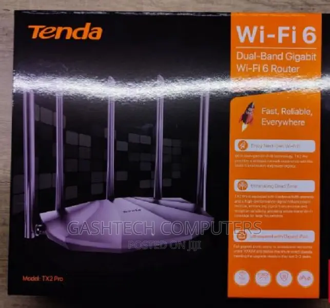 Tenda TX2 Pro Dual-Band Gigabit Wi-Fi 6 Router