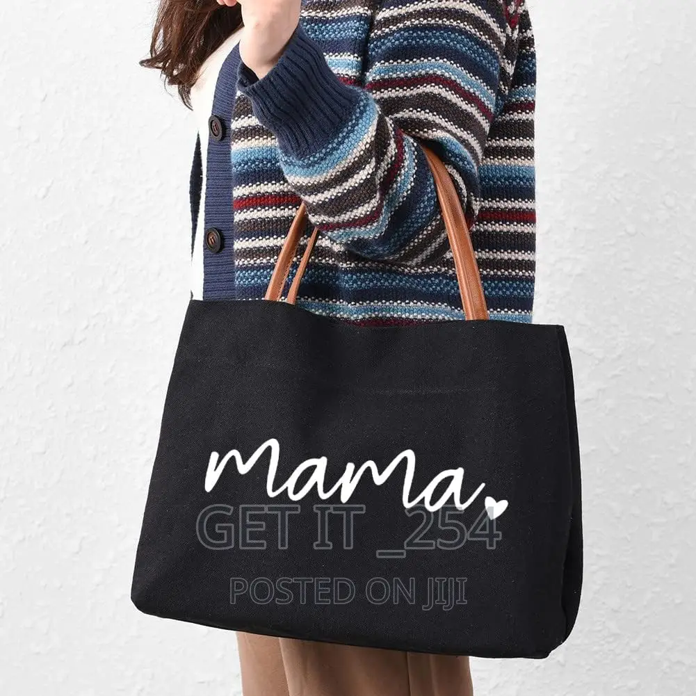 Mama Tote Bag Material: Canvas

