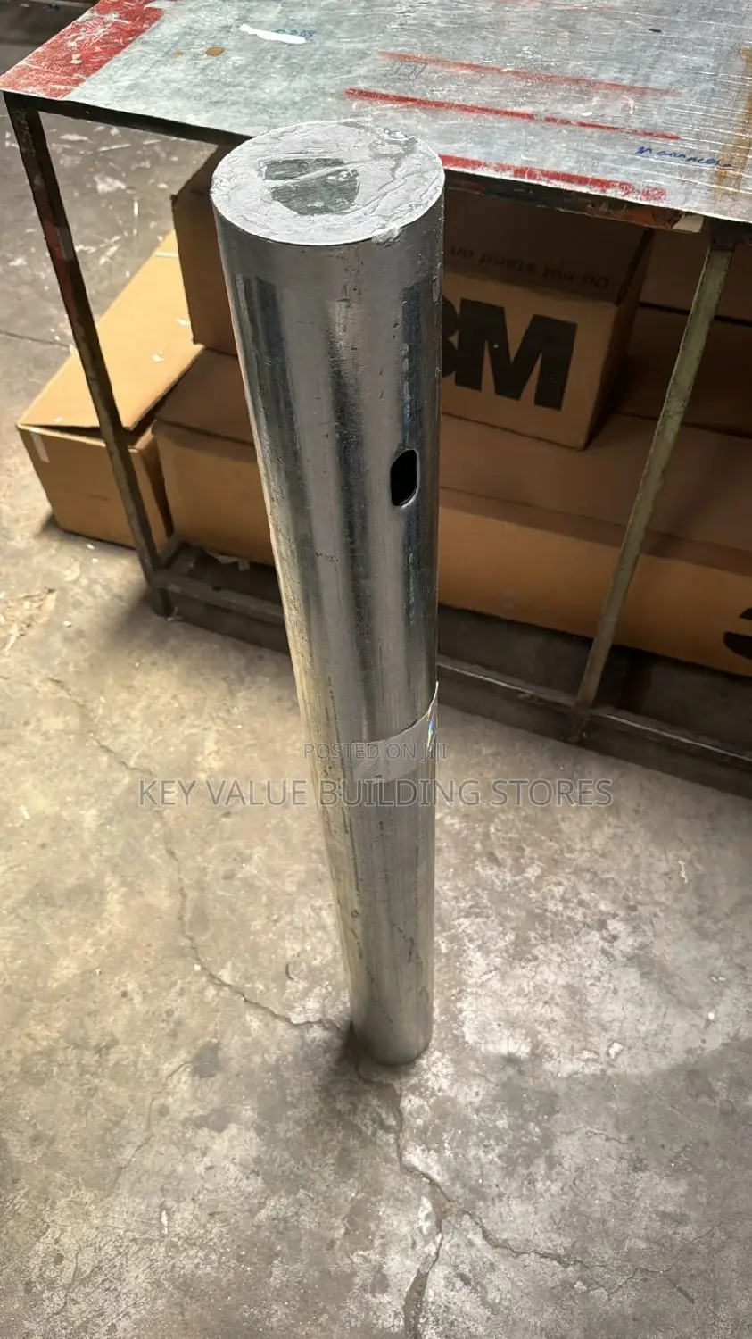 Round Post With Welded Cap