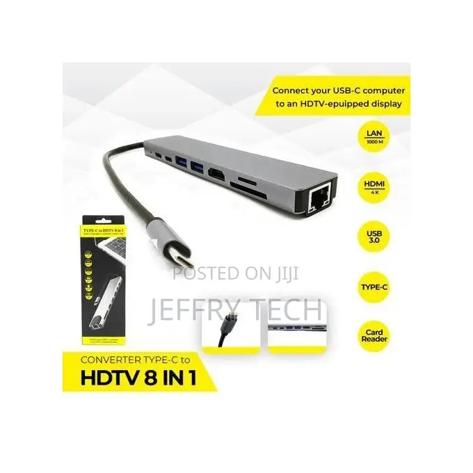 HP Type-C to HDTV 8 in 1
