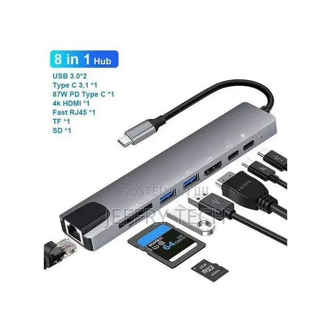 HP Type-C to HDTV 8 in 1