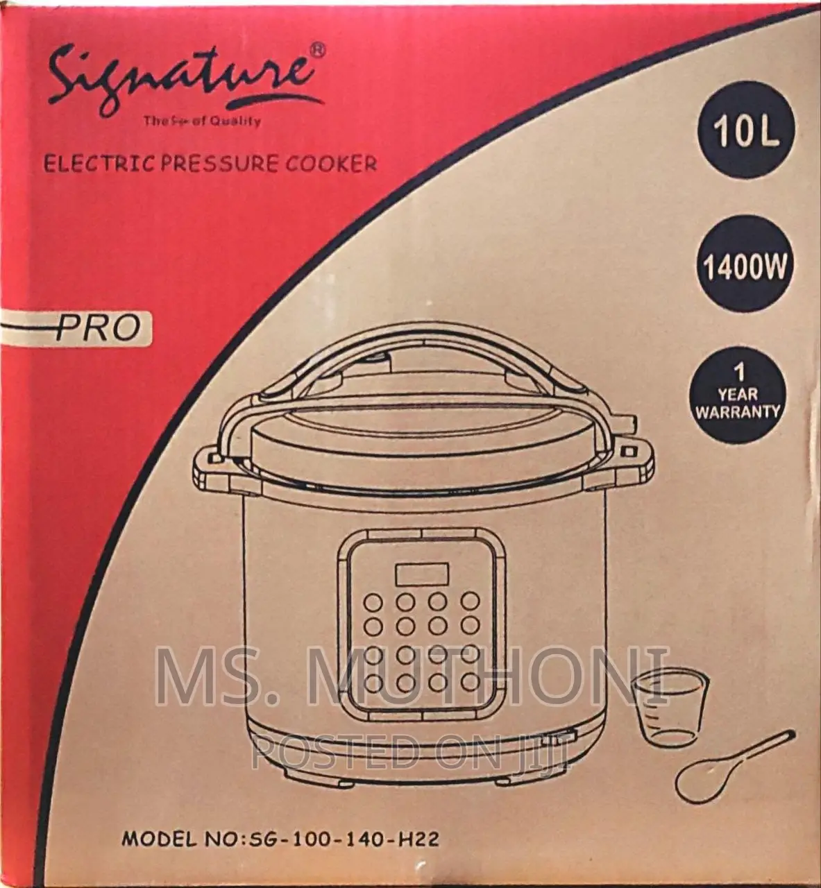 10.0 LTR Electric Pressure (1400W)
