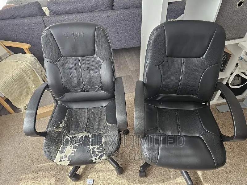 Worn Out Leather/Fabric in Office Chair