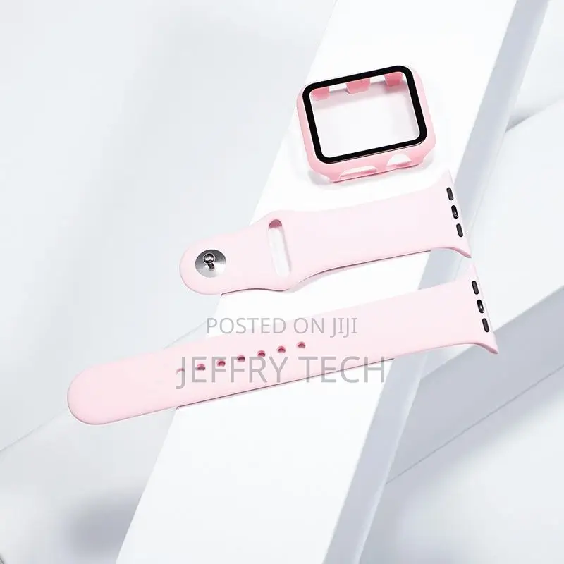 Glass+Case+Strap Apple Watch 8 7 6 SE 5 4 Band and Protectiv