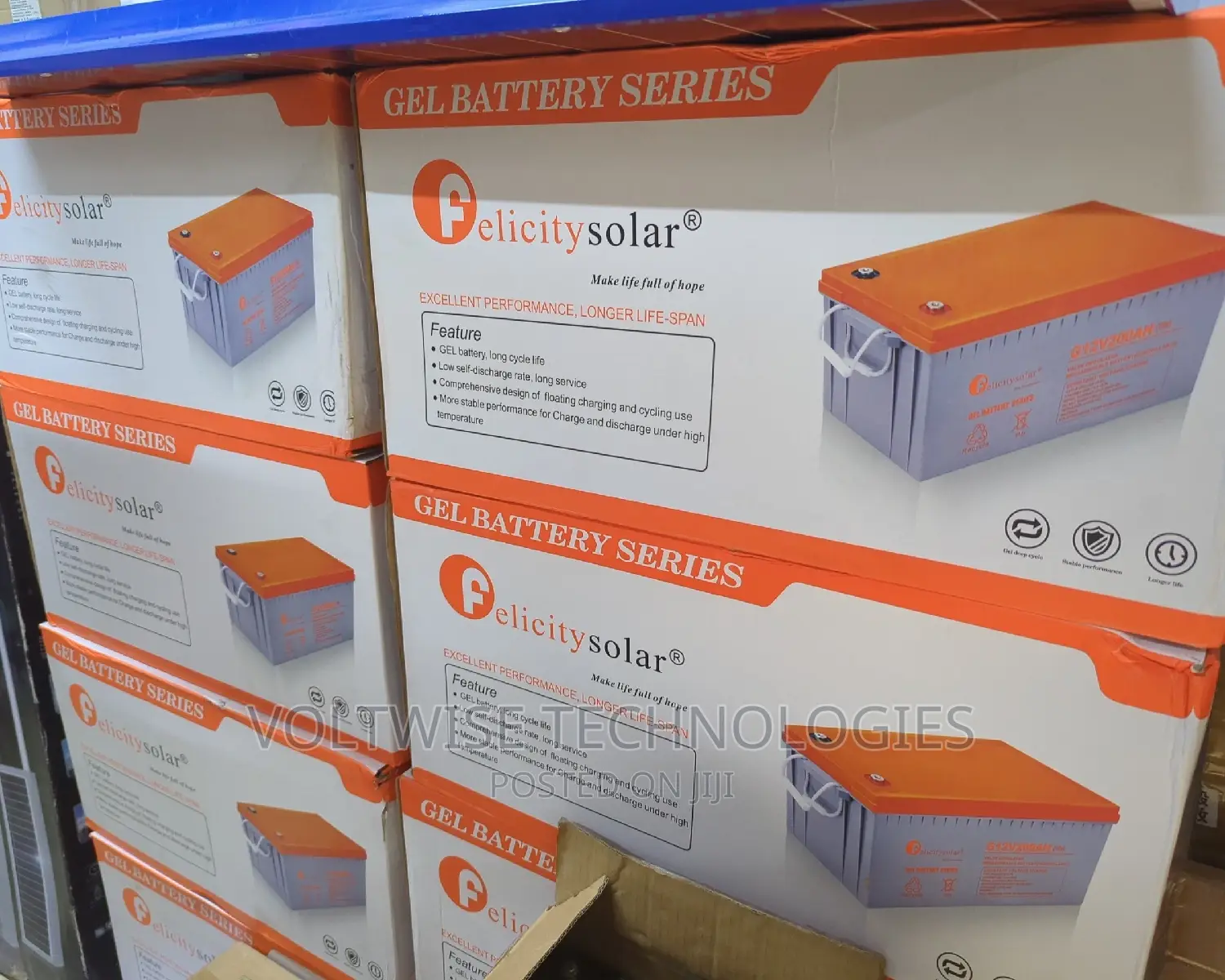 12v 200ah Felicity Gel Maintenance Free Solar Battery