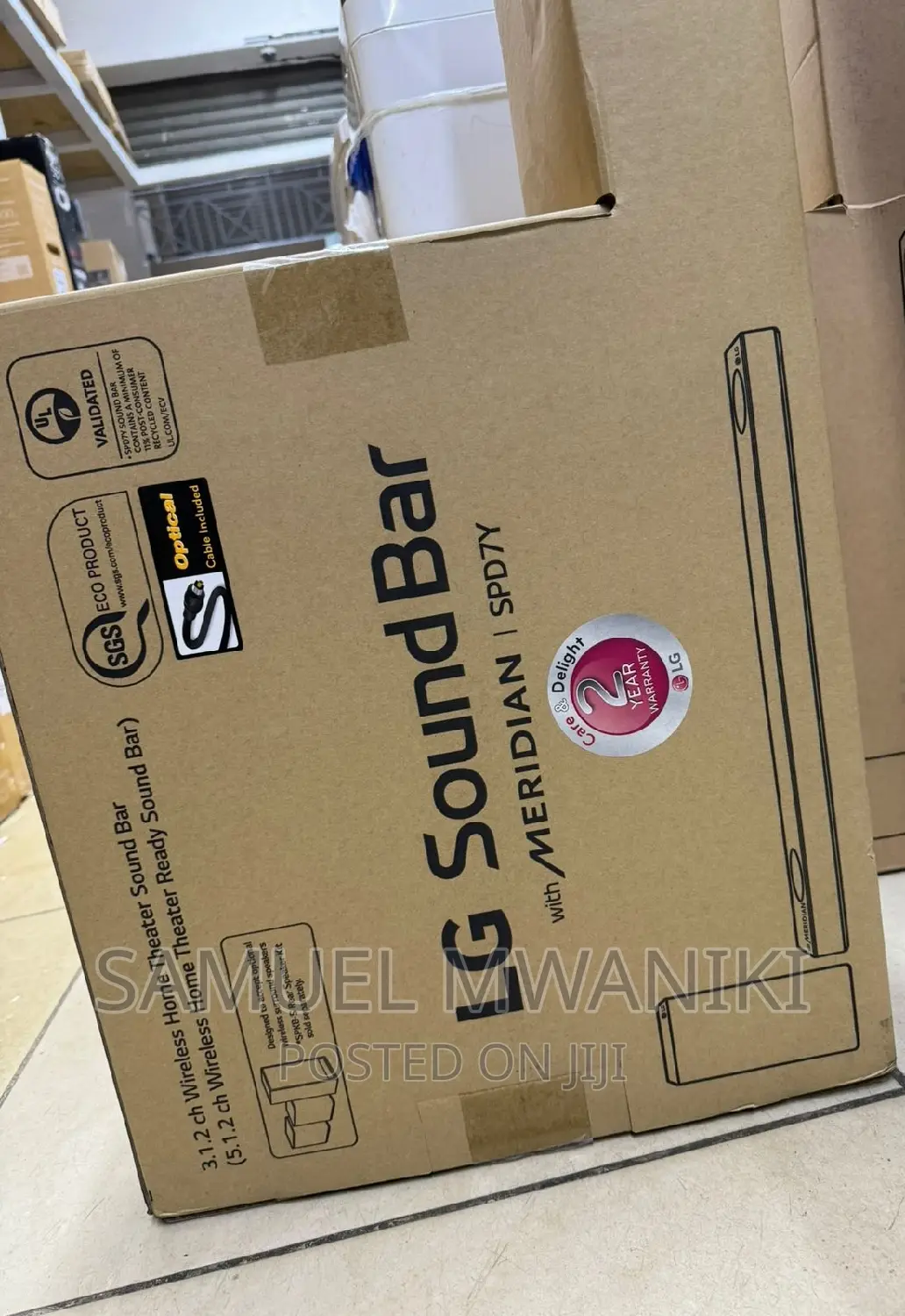 LG SPD7Y 3.1.2ch 380W Sound Bar, HDR Passthrough
