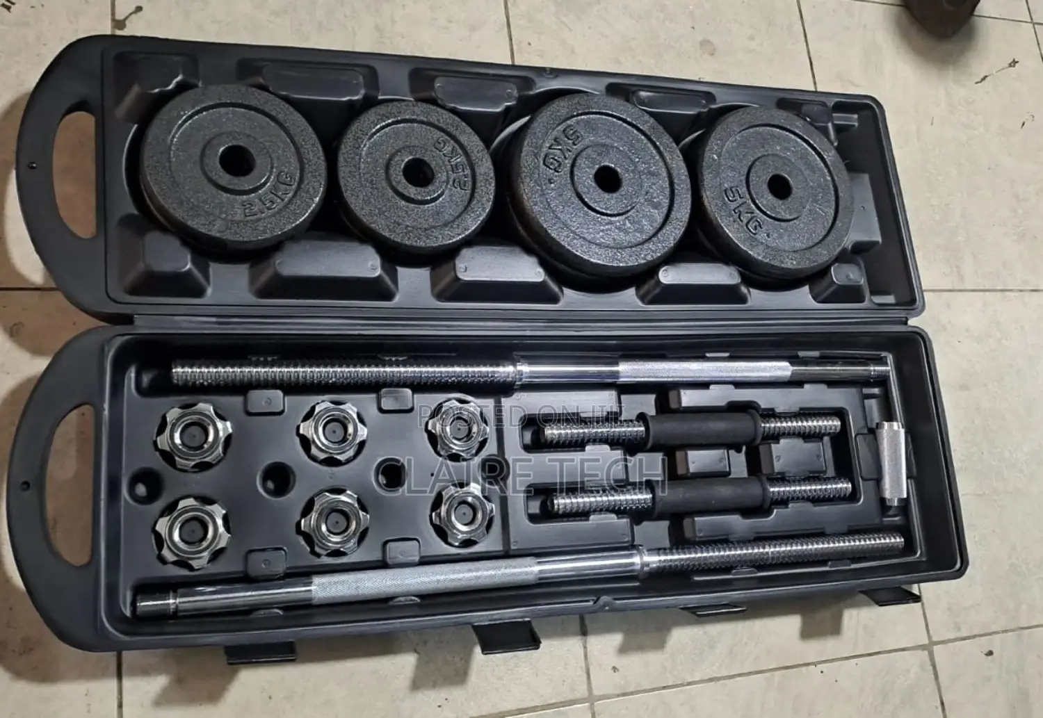 50kgs Dumbbell, Barbell Set Cast Iron