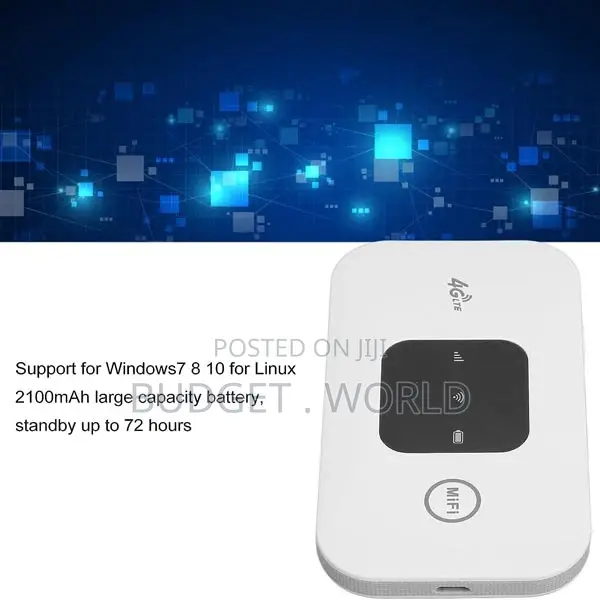 4g Wifi Router 150mbps With 2100mah Battery Capacity