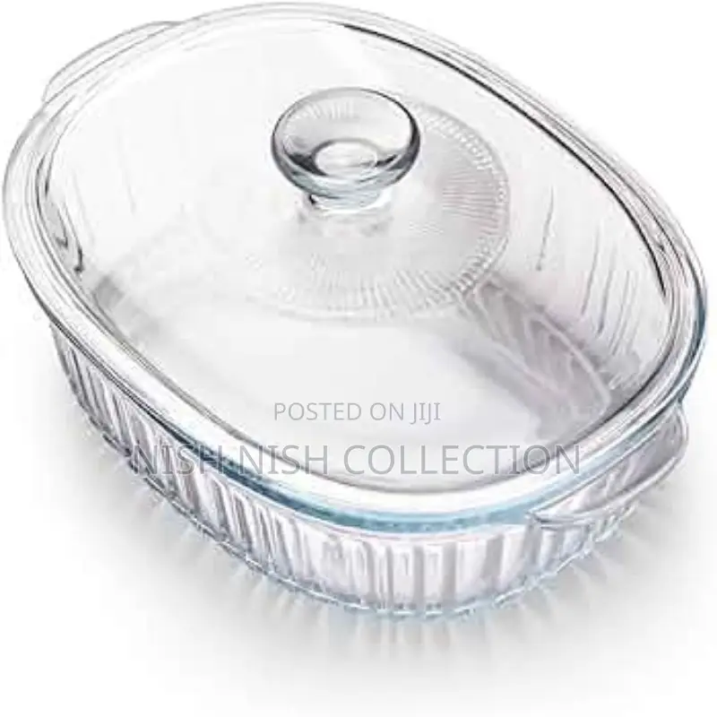 2 Piece Classy Heat Resistant Casserole Glass Bowls