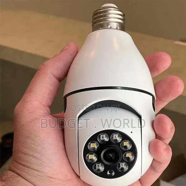 Bulb Camera CCTV Fish Eye Lens 1080p- Full HD 1080P Light
