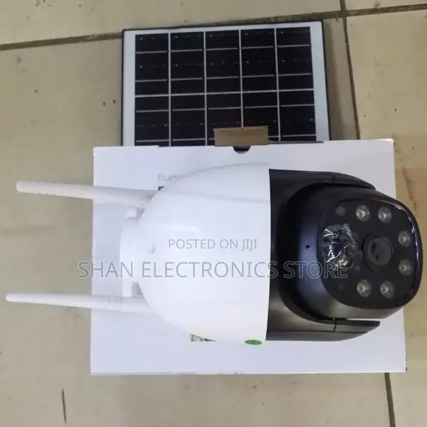 V380 PTZ Outdoor Solar Camera 2.0mp P5-Double Lens 4g Sim