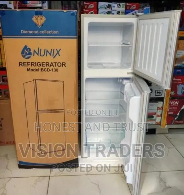 Von VART-19DHS Double Door Fridge 136L - Silver