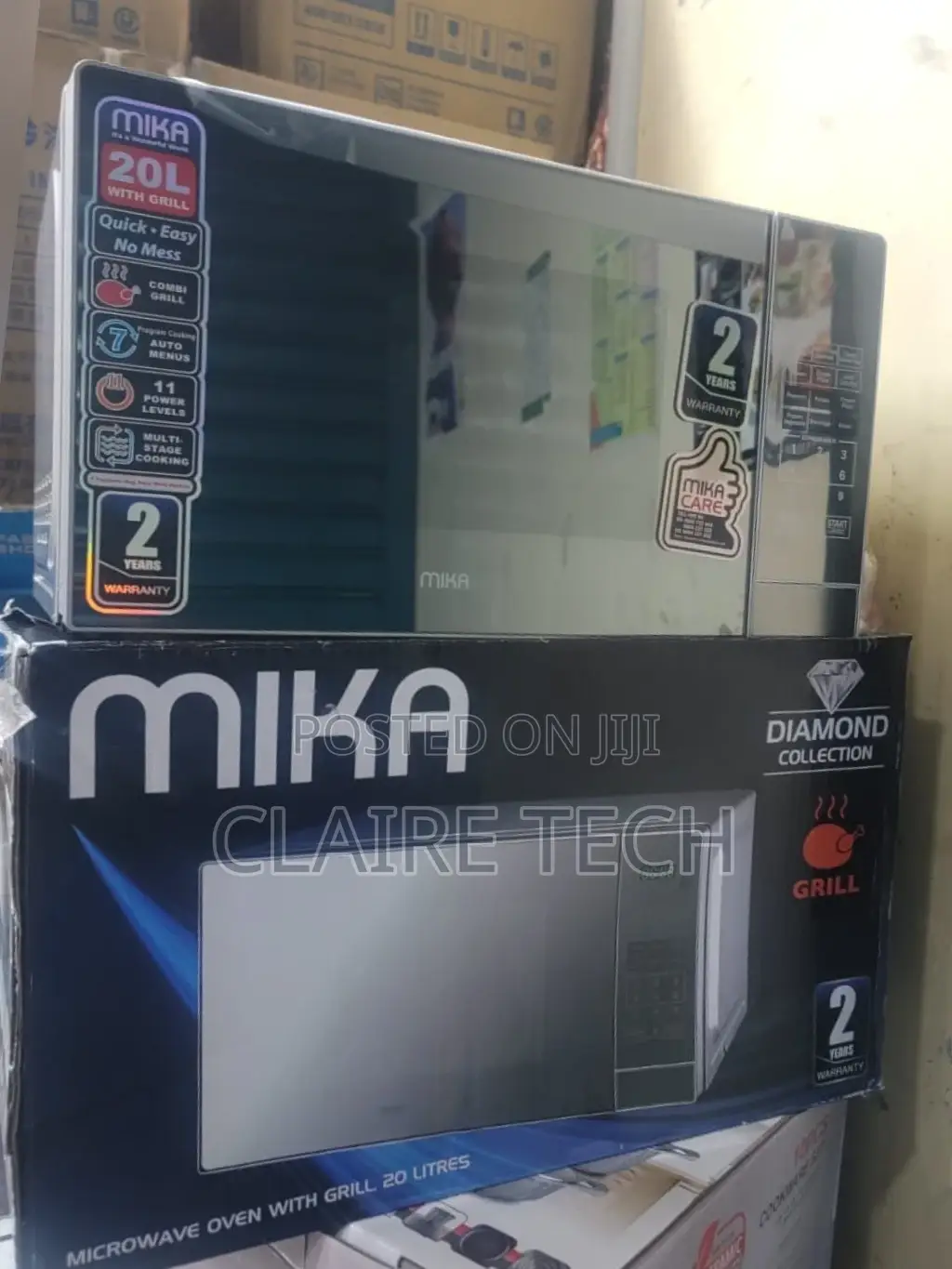 Mika Digital Microwave 20 Litres With Grill and Glass Door