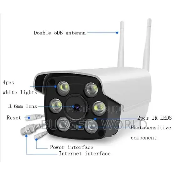 Waterproof Wi-Fi 1080P Full HD 3mp Wide Angle Bullet Outdoor