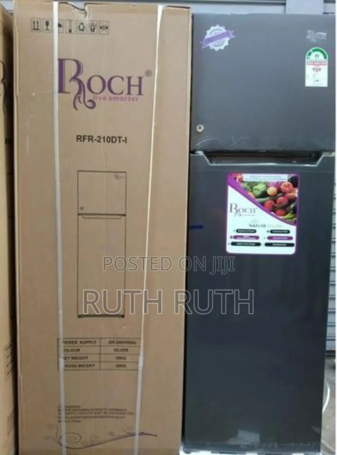 Roch 168 Liters RFR210DTI Double Door Fridge