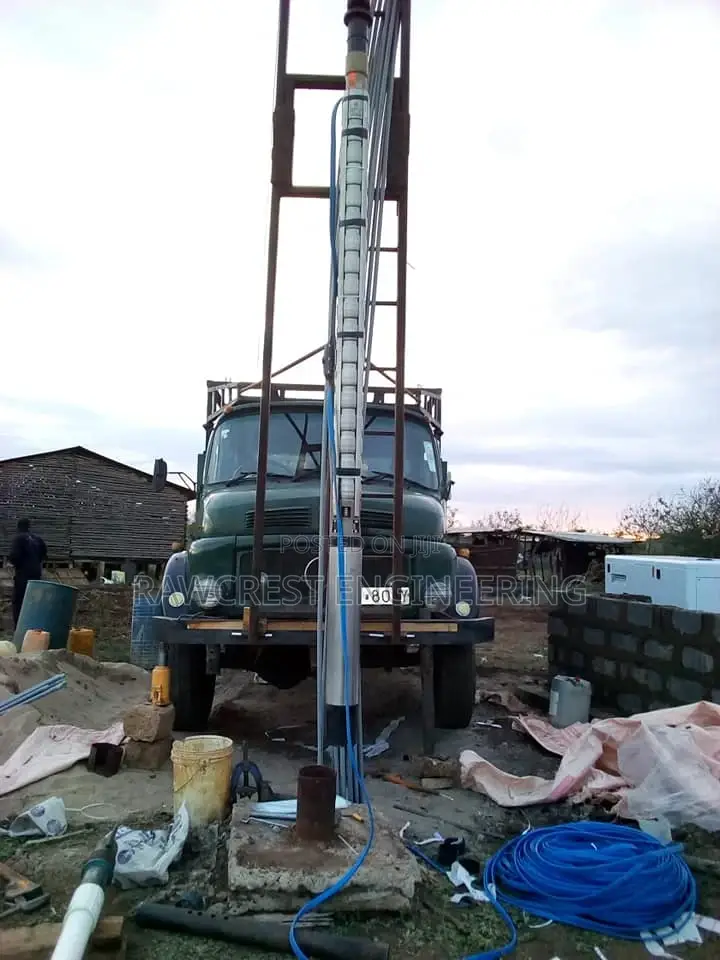 Borehole Drilling Test Pumping and Pump Fishing